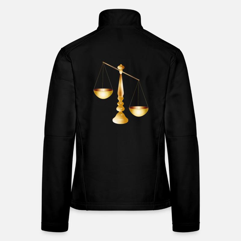 two scales on a beam with stand Women's Softshell Jacket