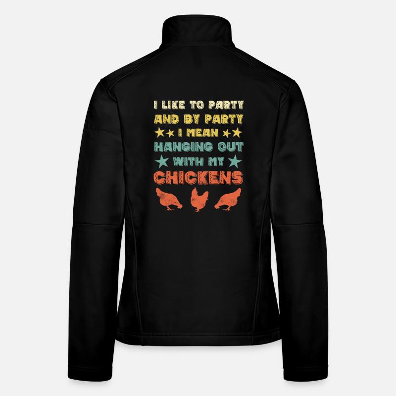 Chicken chickens Women's Softshell Jacket