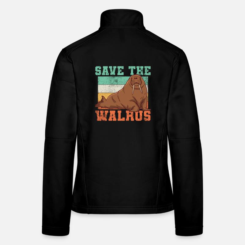 Walrus Conservation Vintage Women's Softshell Jacket