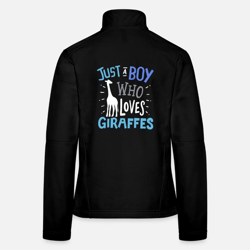 Giraffen Giraffe Frauen Softshelljacke