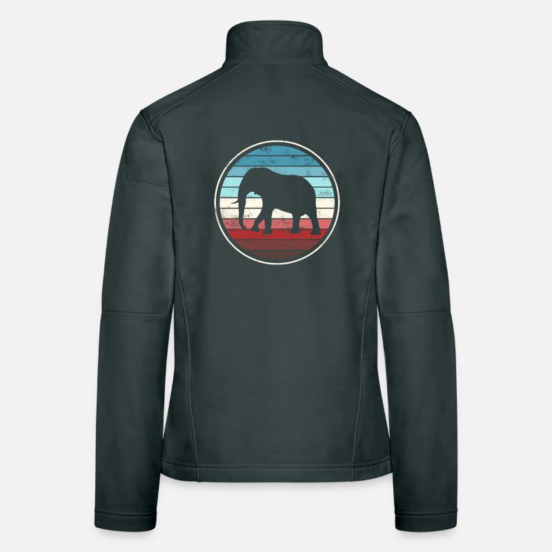 Elefant Elefanten Frauen Softshelljacke