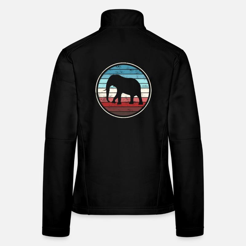 Elefant Elefanten Frauen Softshelljacke