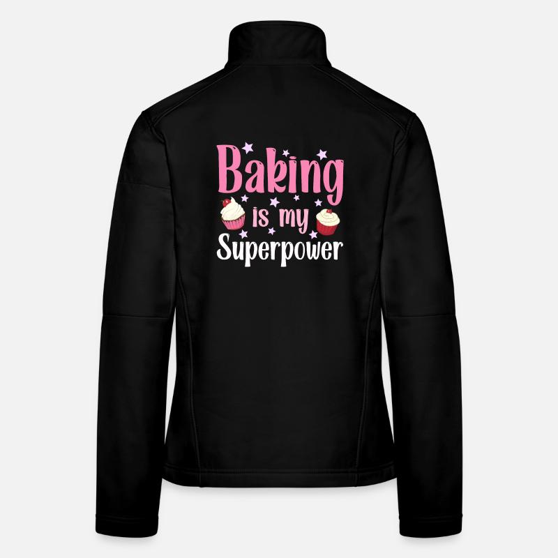 Backen Bäcker Bäckerin - Frauen Softshelljacke - Schwarz