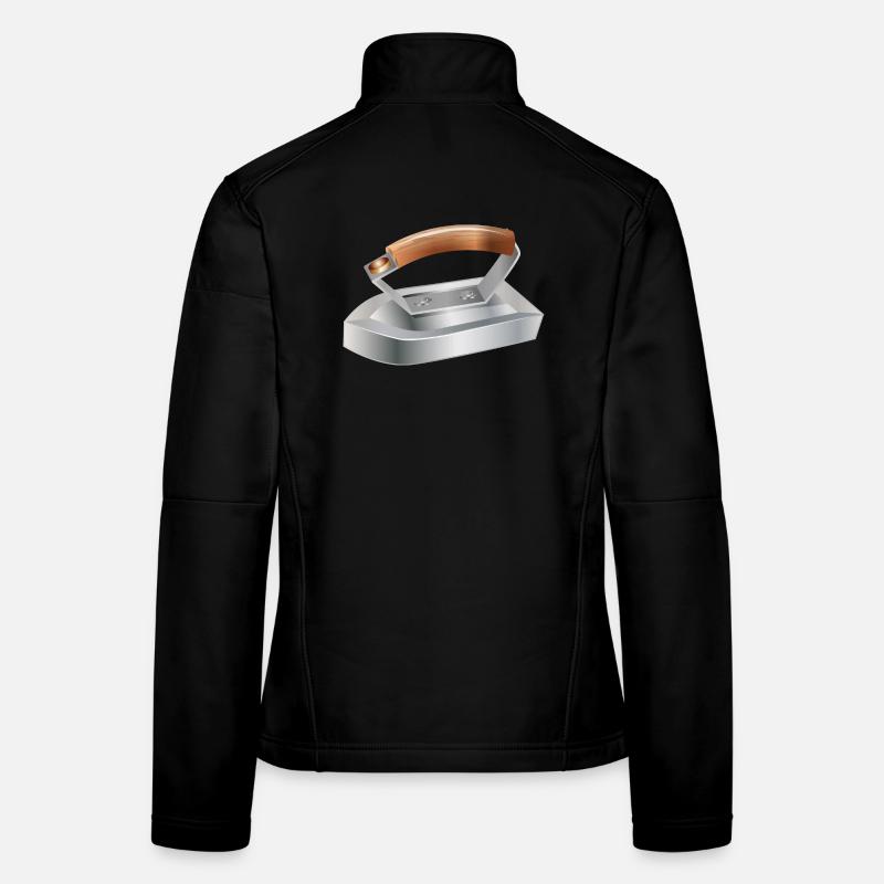 fer à repasser antique pour les sentiments nostalgiques Veste en tissu softshell Femme