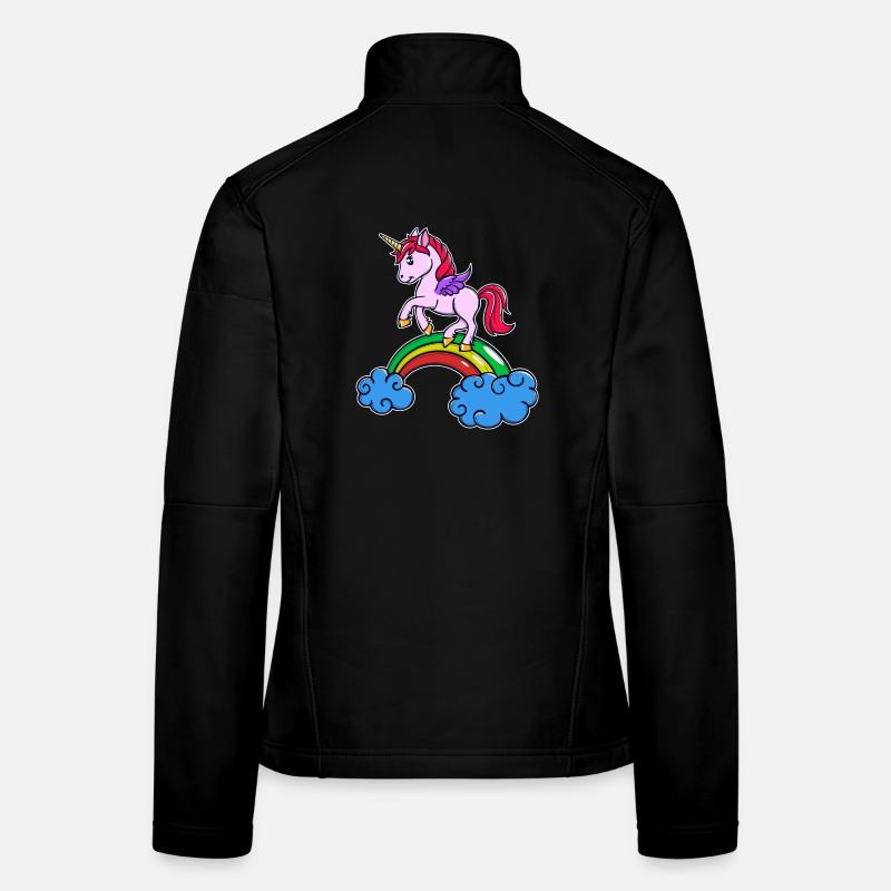 Licorne Cool Animal Veste en tissu softshell Femme