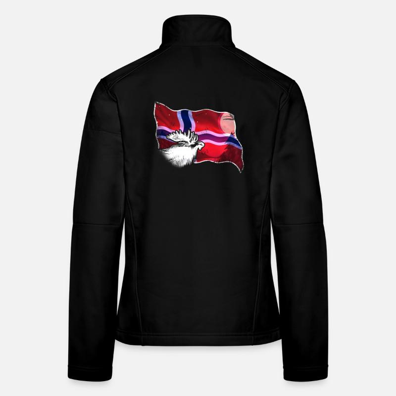 Norwegen - Frauen Softshelljacke - Schwarz