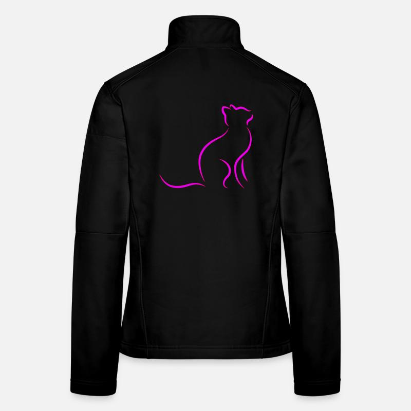 chat Veste en tissu softshell Femme