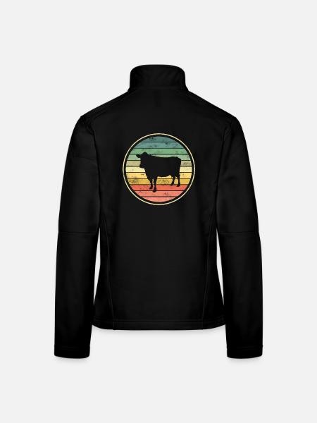 Cow cows - Women's Softshell Jacket - black - Back