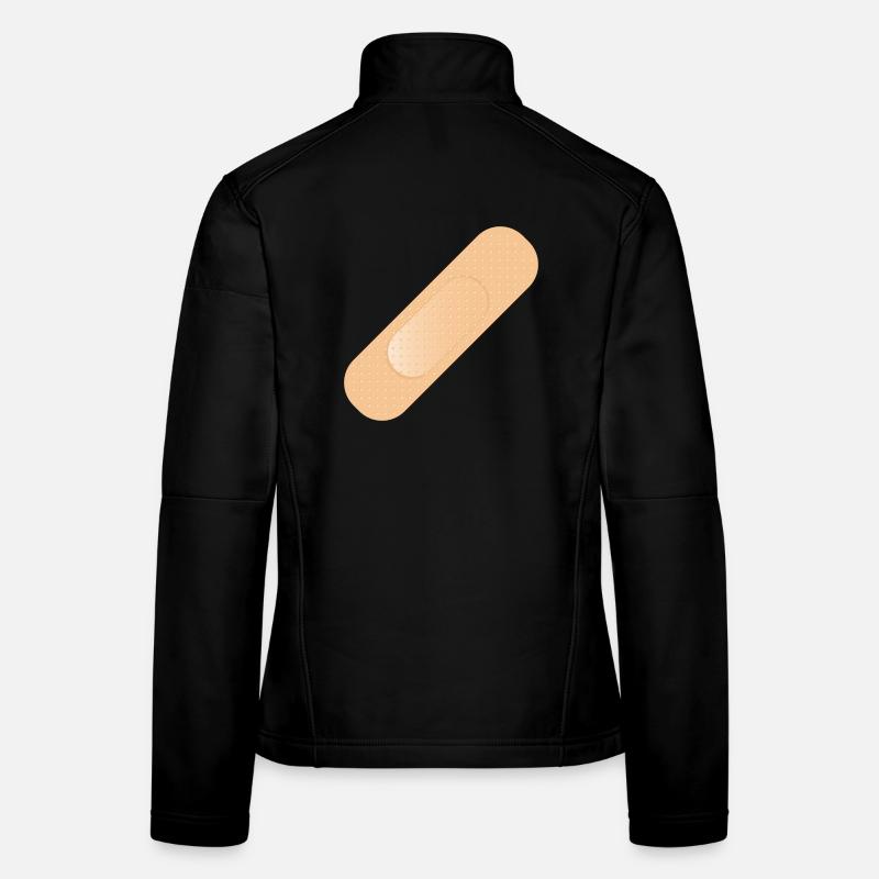 simple sticking plaster as a design element Women's Softshell Jacket