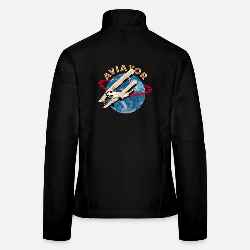 Pilote d'avion Veste en tissu softshell Femme