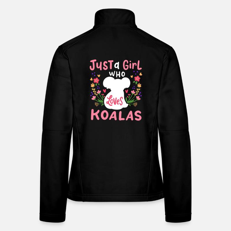 Koala Koala-Liebhaber - Frauen Softshelljacke - Schwarz