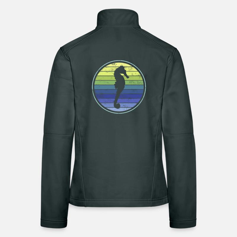 Hippocampe Veste en tissu softshell Femme