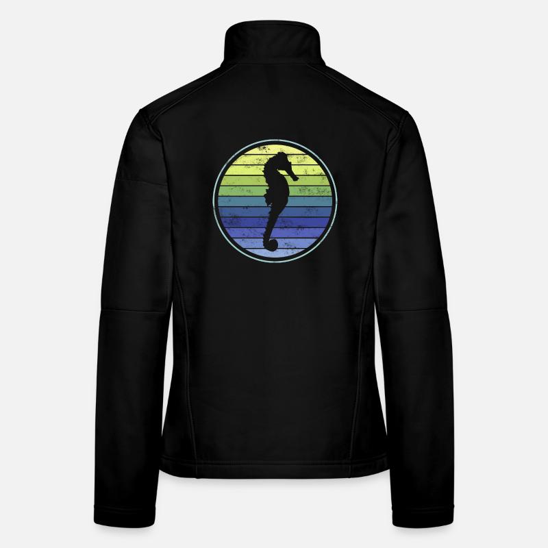 Hippocampe Veste en tissu softshell Femme