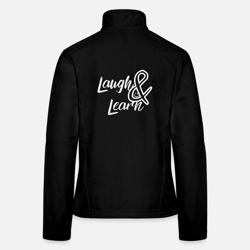 Laugh and Learn - Frauen Softshelljacke - Schwarz