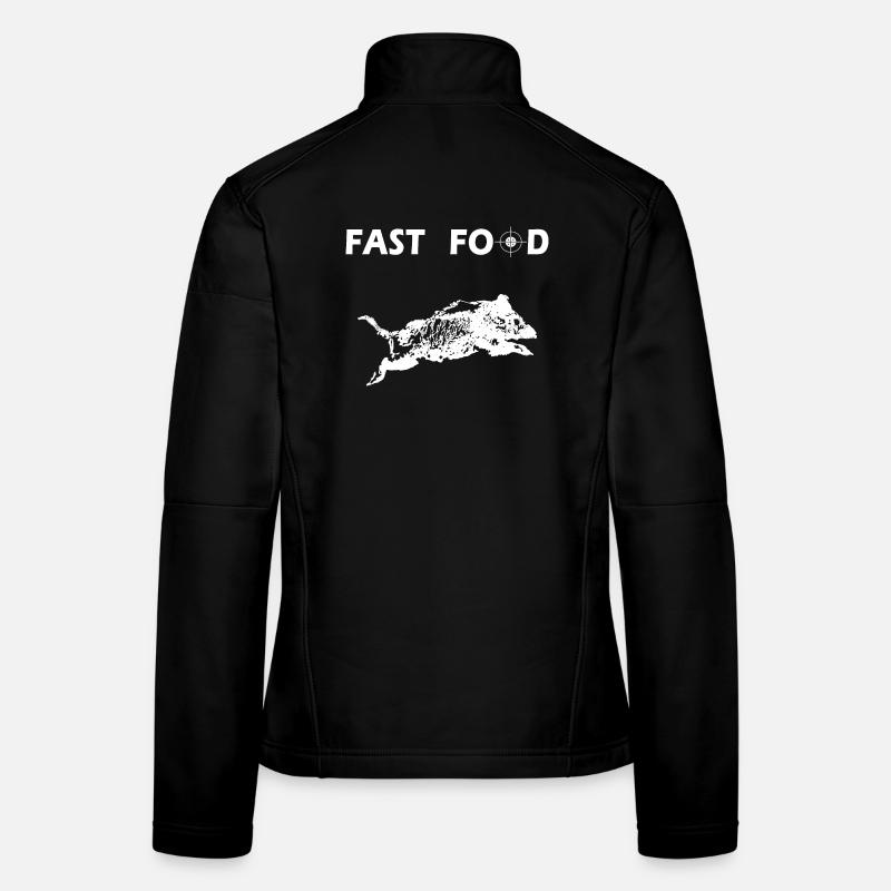 funny hunting sayings - Women's Softshell Jacket - black