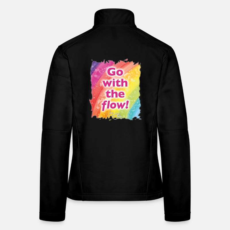 Rainbow flow - Sonja Ariel von Staden - Frauen Softshelljacke - Schwarz