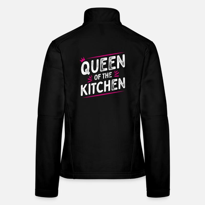 Queen of the Kitchen - Chef's Hat - Cooking Spoon Women's Softshell Jacket