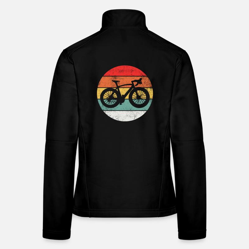 Radfahren Radfahrer Vintage - Frauen Softshelljacke - Schwarz
