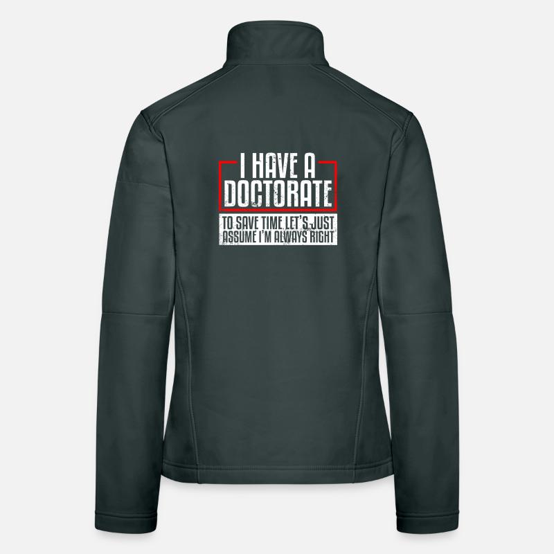 Doktorat PhD Doktorat Frauen Softshelljacke