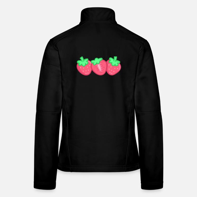 Erdbeeren Frauen Softshelljacke
