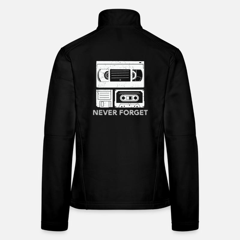 Conception créative de cassette Veste en tissu softshell Femme