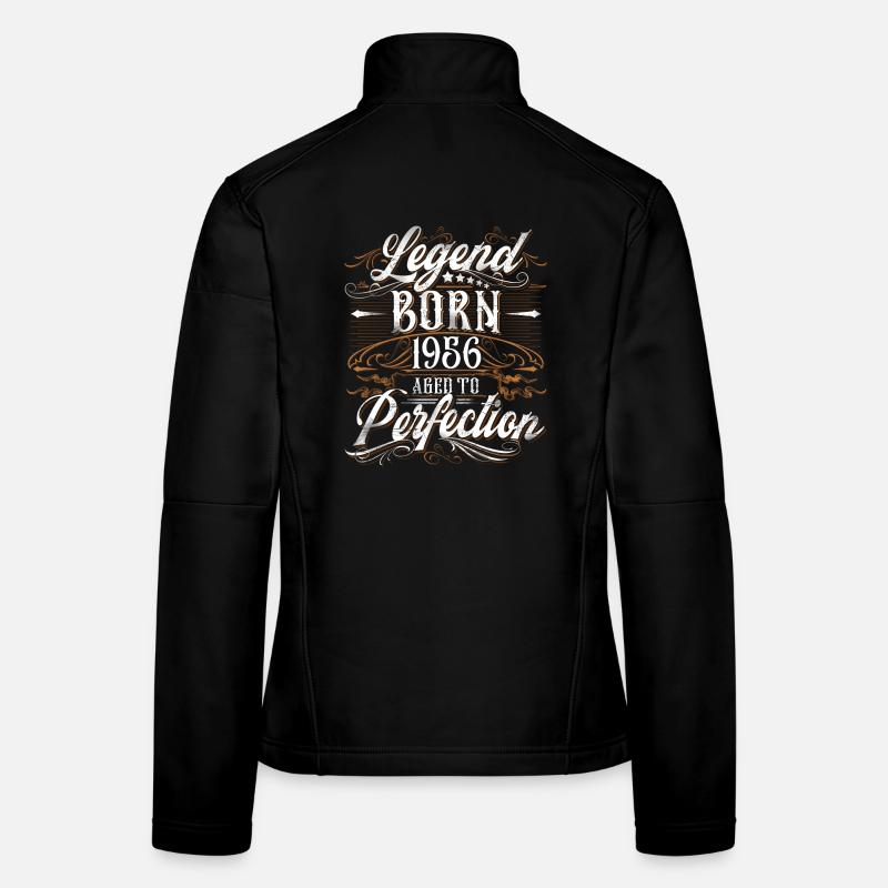 1956 Légende Année de naissance Année de naissance Veste en tissu softshell Femme