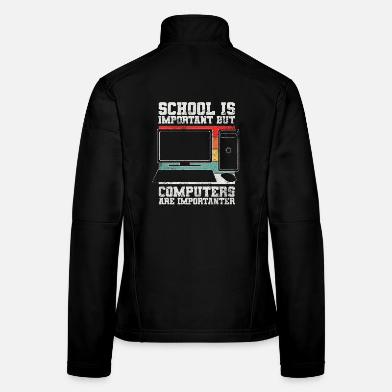 Computer Programmierer Frauen Softshelljacke