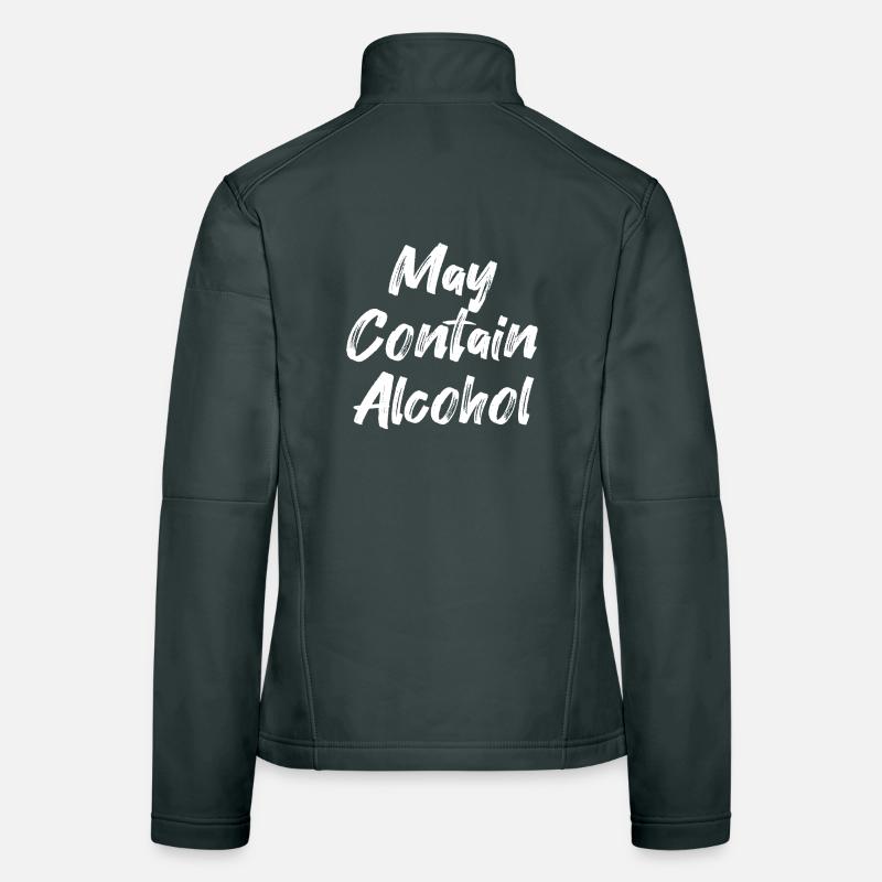 Peut contenir de l’alcool Veste en tissu softshell Femme