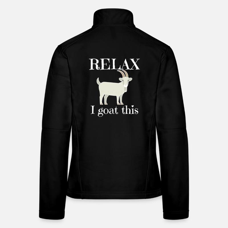 Détends-toi je chèvre ça Veste en tissu softshell Femme