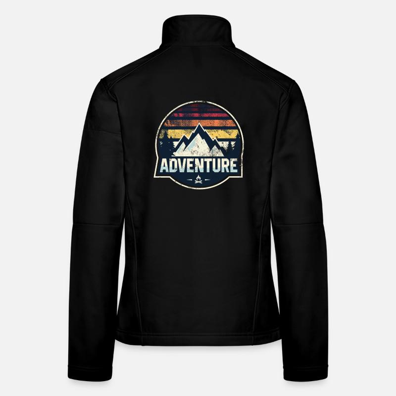 Patch de la Montagne d’Aventure Veste en tissu softshell Femme