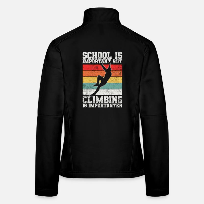 Klettern Kletterer Bouldern - Frauen Softshelljacke - Schwarz