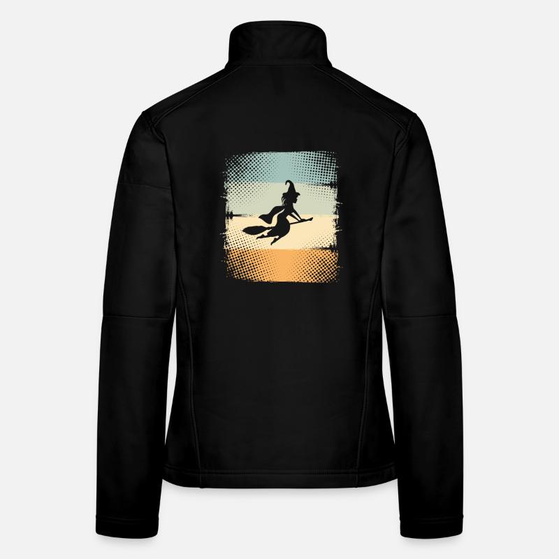 Hexe - Frauen Softshelljacke - Schwarz