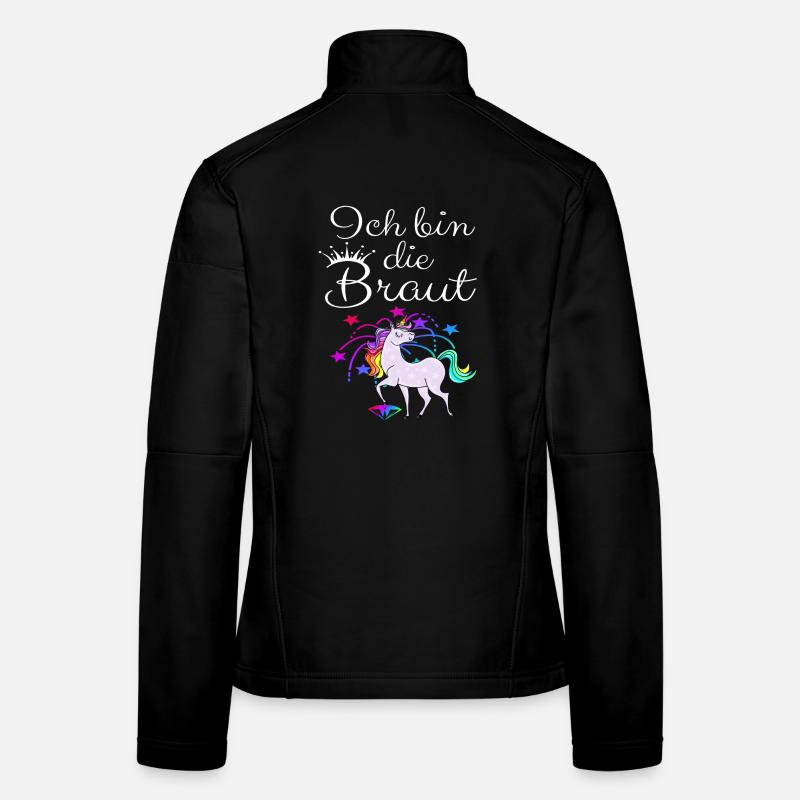 Einhorn "Ich bin die Braut" Frauen Softshelljacke