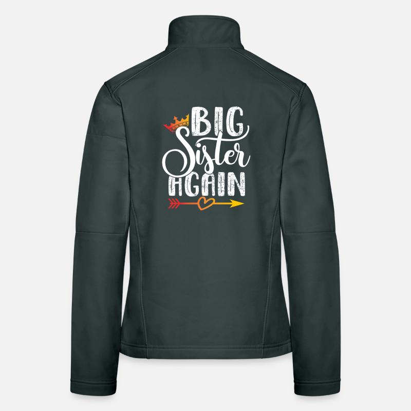 Große Schwester Geschenk Big Sister Again Frauen Softshelljacke