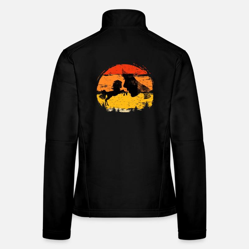 Équitation pour les chuchoteurs de chevaux, équitation pour débutants Veste en tissu softshell Femme