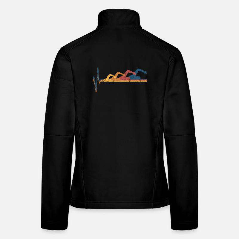 Schwimmen Schwimmer - Frauen Softshelljacke - Schwarz