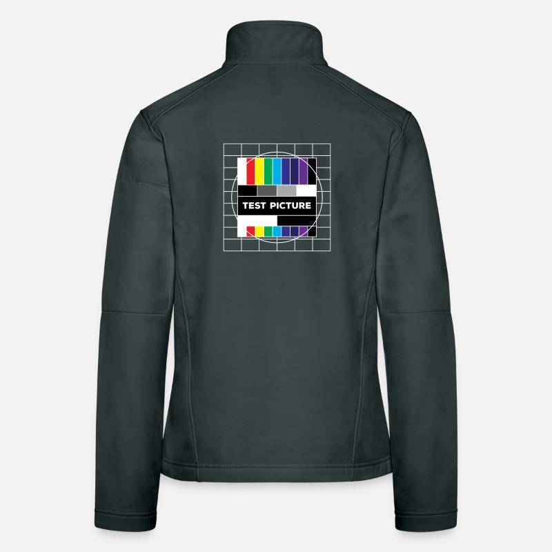 Analog Retro Old School Frauen Softshelljacke