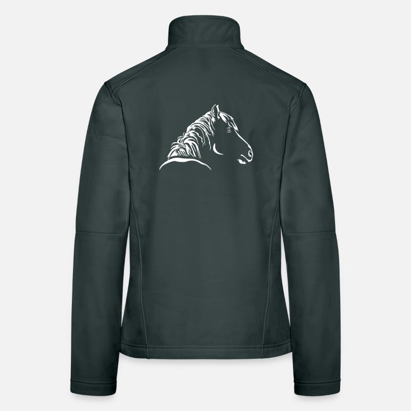 Horse Head "Black Edition" Women's Softshell Jacket
