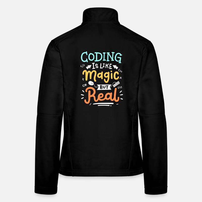 Codierung Programmierung Frauen Softshelljacke