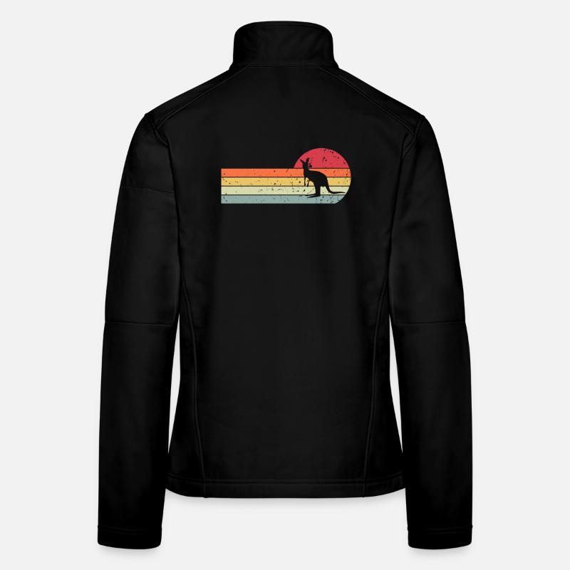 Känguru - Frauen Softshelljacke - Schwarz