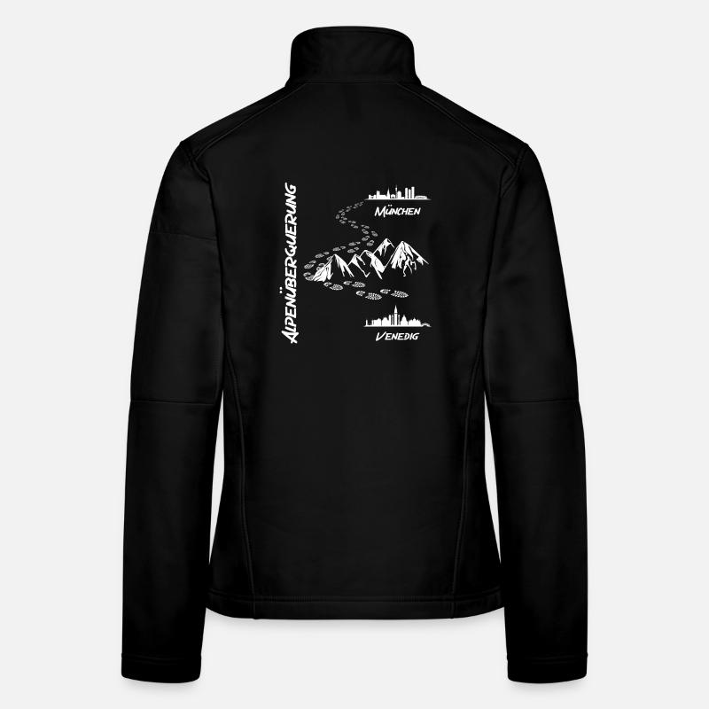 Alpenüberquerung München - Venedig Frauen Softshelljacke