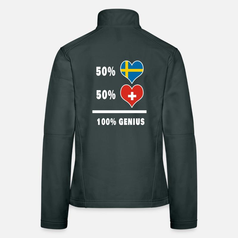Schweden und Schweiz Genial / Geschenk Frauen Softshelljacke