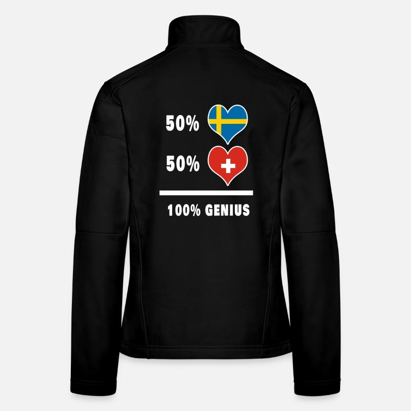 Schweden und Schweiz Genial / Geschenk Frauen Softshelljacke