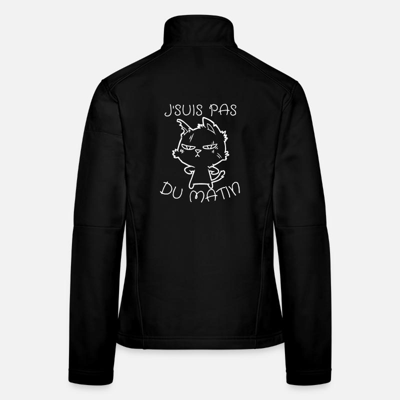 Chat Bougon Matinal Veste en tissu softshell Femme