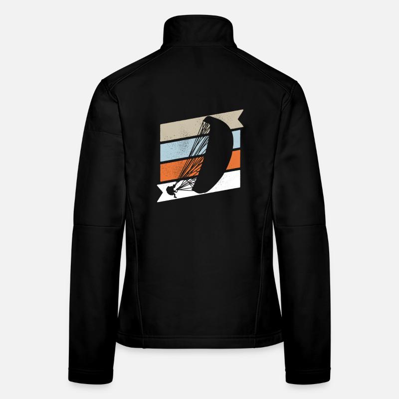 Paragliding Gleitschirmflieger Pilot Vintage Frauen Softshelljacke