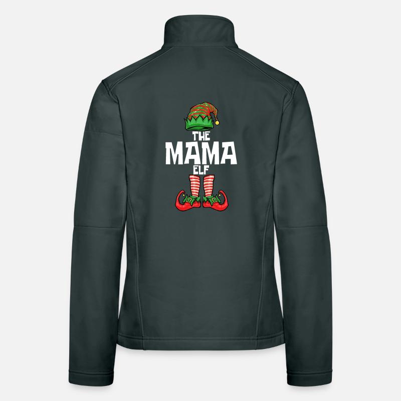Weihnachten Mama Elf Frauen Softshelljacke