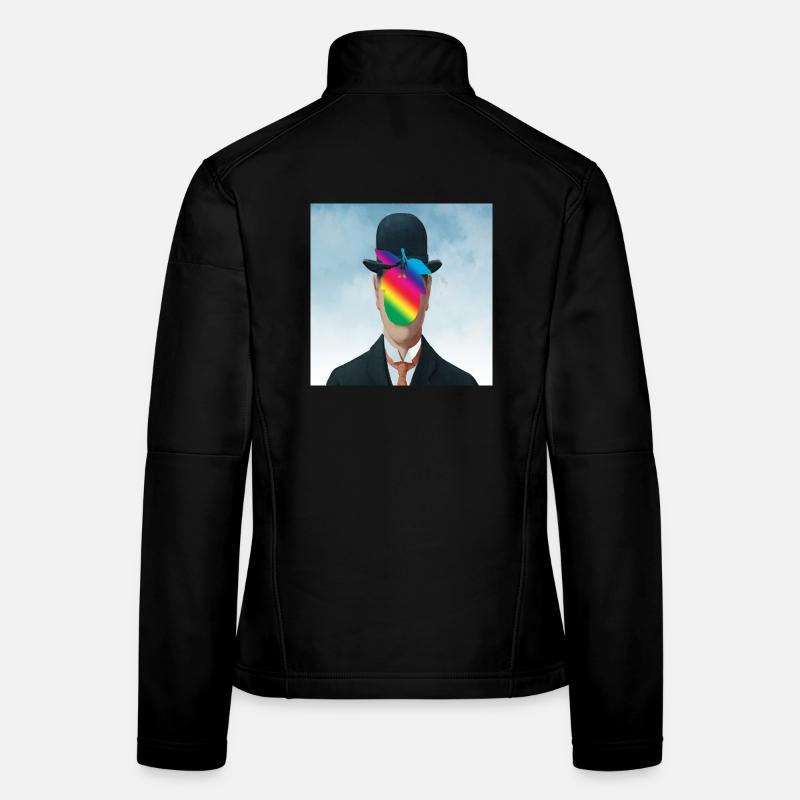 Regenbogen Apfel-Mann Frauen Softshelljacke
