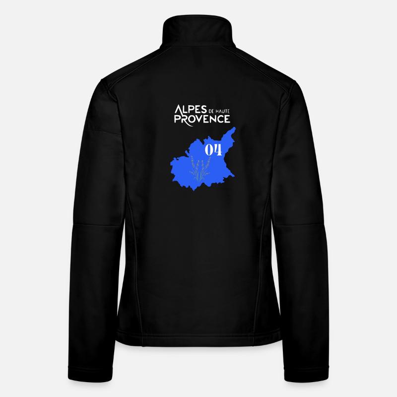 Alpes de haute-provence - Frauen Softshelljacke - Schwarz