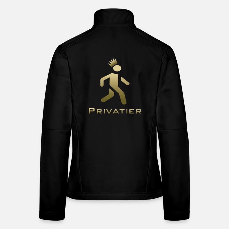 Dessin privé en or Veste en tissu softshell Femme