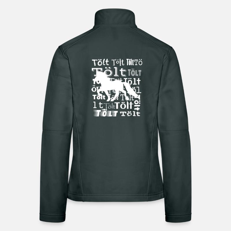 Edles Islandpferd Tölt Statement Frauen Softshelljacke